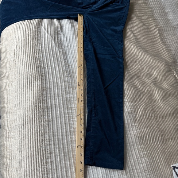 J MCLAUGHLIN WATSON PANTS VELVET STRETCH 5 POCKET SLIM FIT ZIP CLOSURE NAVY 6 - Picture 9 of 10